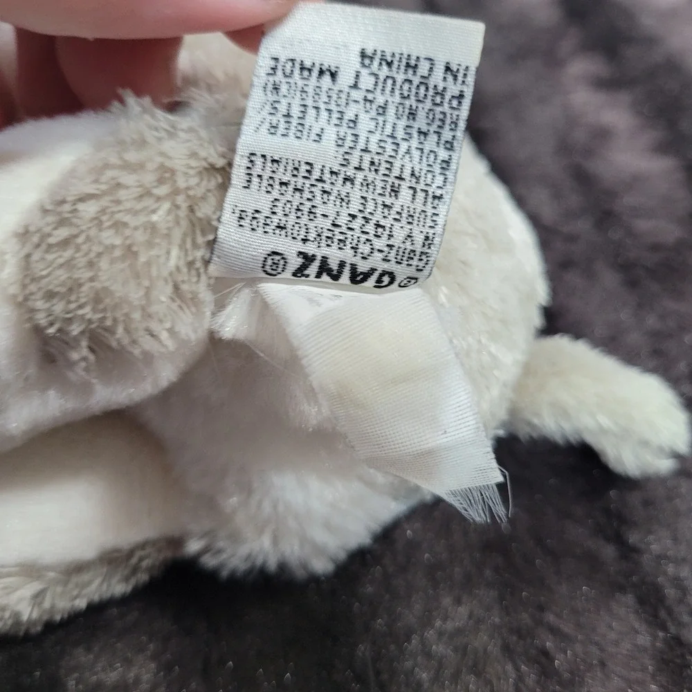 Ganz Webkinz Schnauzer Plush Grey White Tan Stuffed Animal Dog 7in